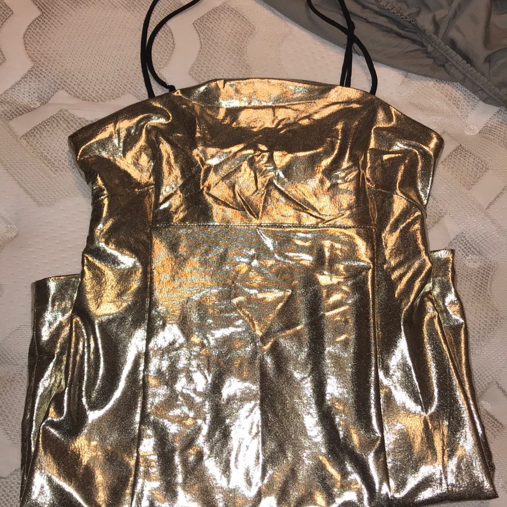 Shiny Gold Dress